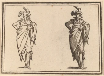 Gentleman Viewed from the Front with Hand on Hips