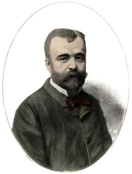Portrait of Ernest Lavisse (1842-1922), French Historian and Academician (engraving by Navellier in 