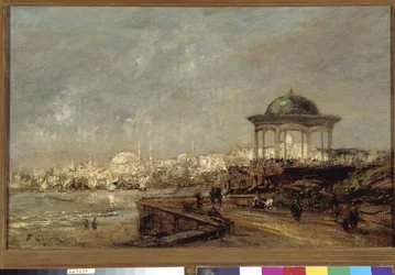 Kiosk in Stamboul in Istanbul (Constantinople) in Turkey