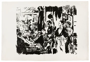 At the Café (unpublished plate)
