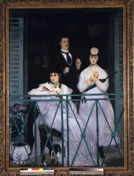 Balcony (Portrait of Berthe Morisot, Fanny Claus, Antoine Guillemet, and Leon Leenhoff)