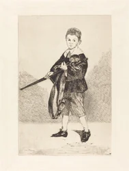 Child with Sword, Turned to the Left