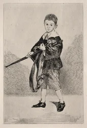 Child with Sword, Turned to the Left
