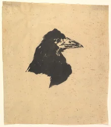 Design for the Poster and Cover for The Raven by Edgar Allan Poe