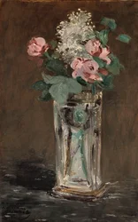 Flowers in a Crystal Vase