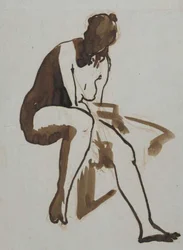 Seated Bather, circa 1858 - 1860