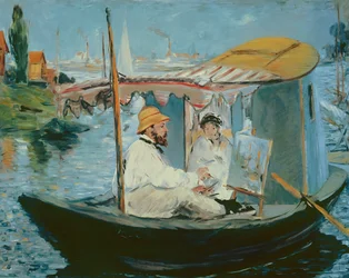 Monet in his Floating Studio