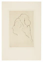 Profile of Eva Gonzales, Turned to the Left