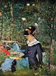 Young Girl on the Threshold of the Garden at Bellevue, 1880
