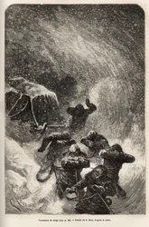 The Crew of the Ship La Germania Surprised by a Snow Storm