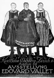 Switzerland - Poster by Edouard Vallet, 1917