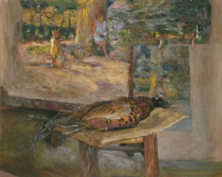 Interior with Paintings and a Pheasant