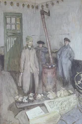 Interrogation of a German Prisoner by a French Officer, 1917