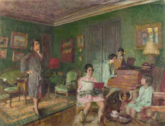 Madame André Wormser and Her Children