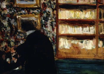 Monsieur Natanson in the Library