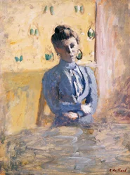 Seated Woman in Blue