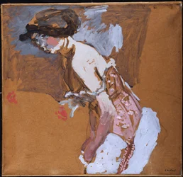Woman in a Red Corset