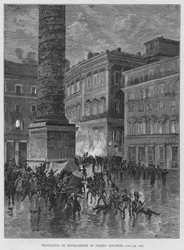 Attempted Revolution in Piazza Colonna