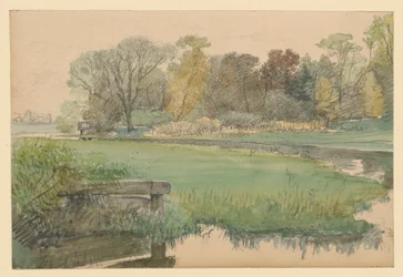 Landscape with Meadow and Stream