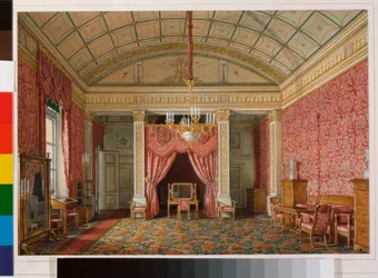 Interiors of the Winter Palace: The First Reserved Apartment - The Bedroom of Grand Princess Maria Nikolayevna