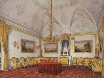 Interiors of the Winter Palace. The Third Reserved Apartment. The Drawing Room