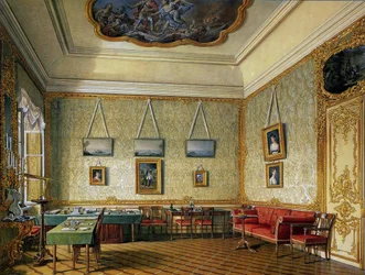 The Working or Small Study of Emperor Alexander I at the Great Palace in Tsarskoye Selo