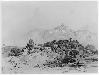 View of a Villa in Engenho Velho, near Rio de Janeiro