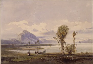 View of Lagoa Rodrigo de Freitas near Rio de Janeiro