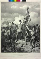 Prince Alexander of Hesse k. k. field marshal lieutenant in the battle on the Mincio at Solferino on the 24th June 1859