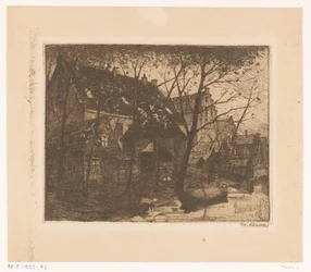 Backs of Houses Along the Water