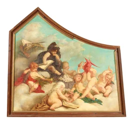 Part of a Ceiling Painting (Putti Allegories)