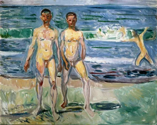 Bathers, 1940-1942, 149.5 x 120 cm, Vienna, Kunsthistorisches Museum, Neue Galerie in der Stallburg