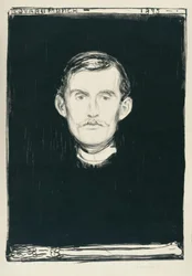 Self-Portrait (with Skeletal Arm)