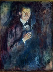Self-Portrait with Cigarette