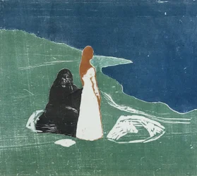 Two women on a beach, 1898