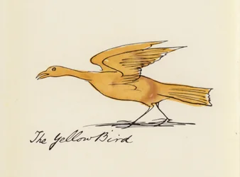 Edward Lear, The Bird Book: The Yellow Bird