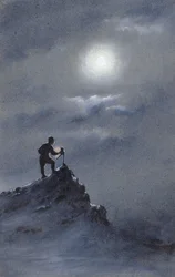 Birdie Reading Observations on the Ramp, June 6th, 1911