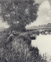 At the Eel-pot Bridge at Leckford