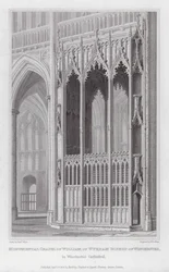 Monumental Chapel of William of Wykham, Bishop of Winchester, in Winchester Cathedral