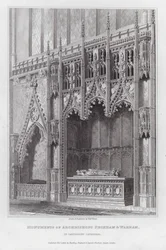 Monuments of Archbishops Peckham and Warham in Canterbury Cathedral