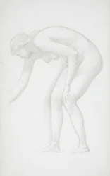 Bending Female Nude