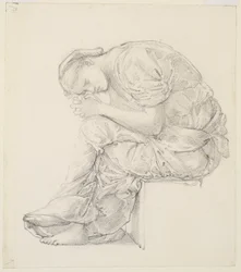 The Lament - Study for the Figure on the Right
