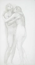 Two Nudes Embracing
