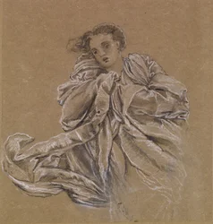 Winter - Study of Flying Drapery