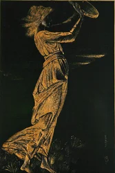 Girl with a Tambourine