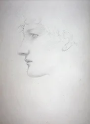 Study of a Head - Bessie Keane, c.1893