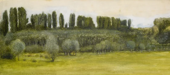 Landscape with Willows and Poplars, Study