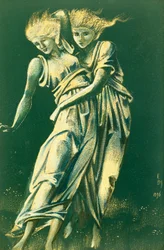 Study of Dancing Figures Embracing: A Design for Metal