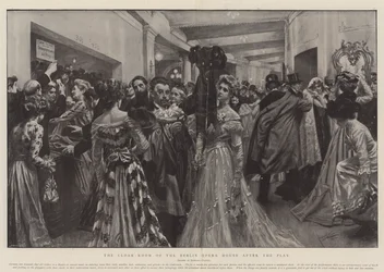 The Cloak-Room of the Berlin Opera House after the Play