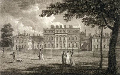 View of Buckingham House, engraved by W. Knight, published 1799